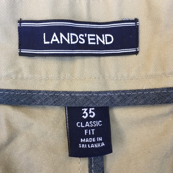 Men’s Land’s End Shorts.  Taupe.   35” waist. - Picture 4 of 4